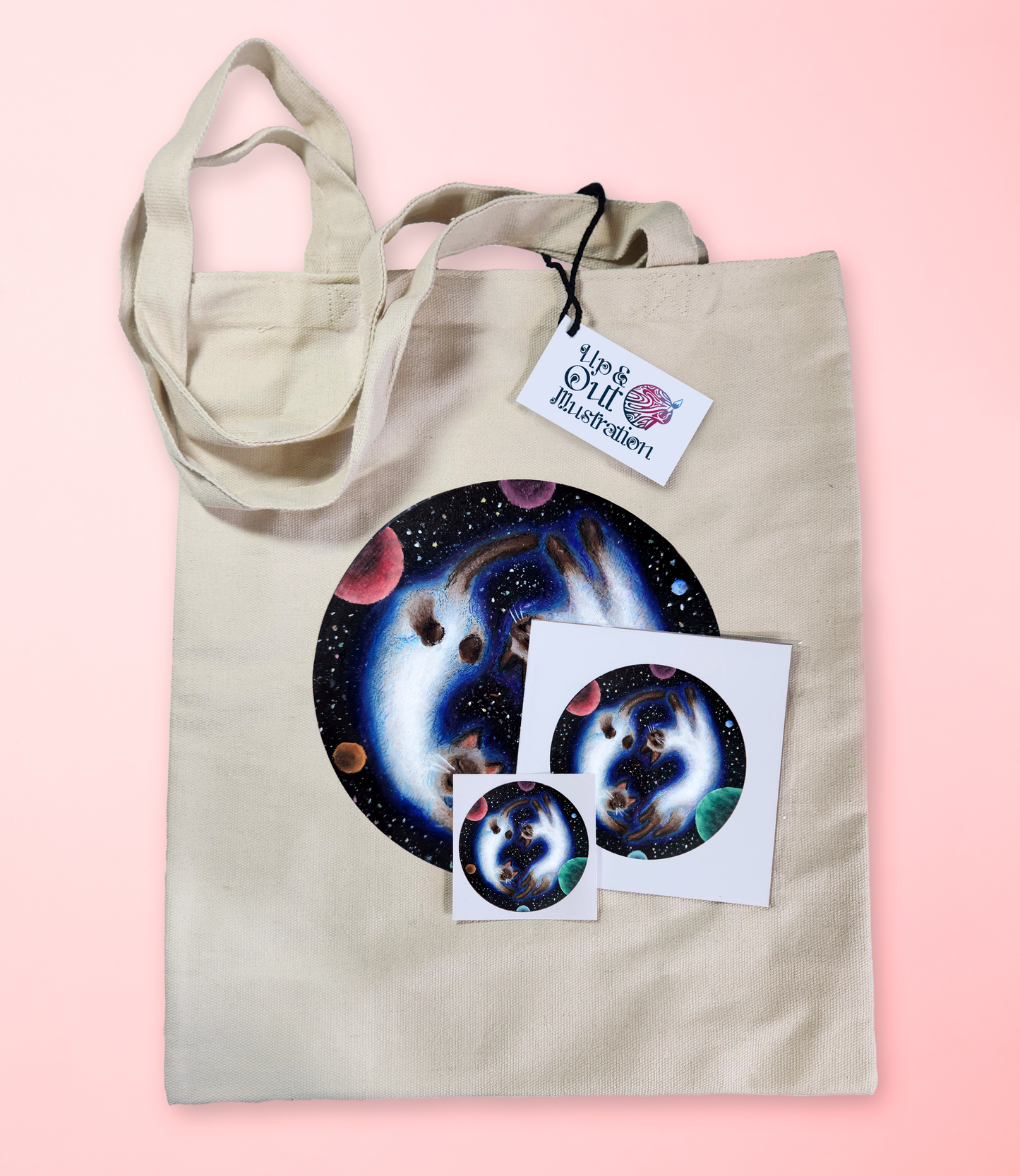 Siamese Suns Tote Bag